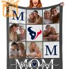 Best Mom Ever – Custom Blankets with Pictures for Mother’s Day, NFL Houston Texans Gift for Mom