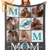 Best Mom Ever Custom Miami Dolphins Blanket – Personalized NFL Mother’s Day Gift with Photos