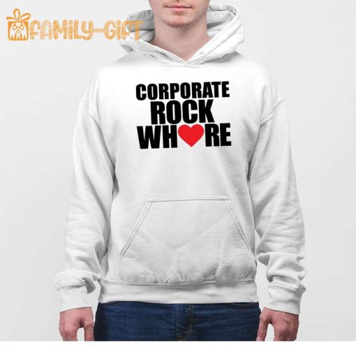 Corporate Rock Where Heart Shirt for Music Lovers