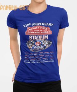 Cubs Fan Thank You Wrigley Field 110th Anniversary T Shirt 1