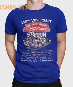 Cubs Fan Thank You Wrigley Field 110th Anniversary T Shirt