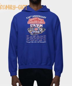 Cubs Fan Thank You Wrigley Field 110th Anniversary T Shirt 3