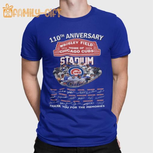 Cubs Fan Thank You Wrigley Field 110th Anniversary T-Shirt