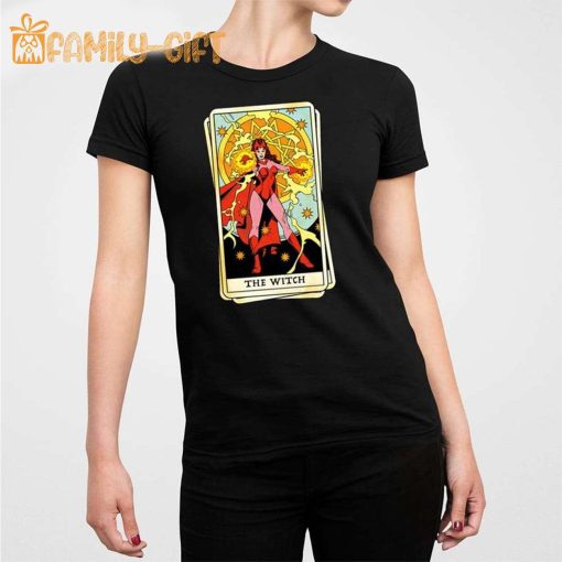 Scarlet Witch as The Witch Tarot Card T-Shirt