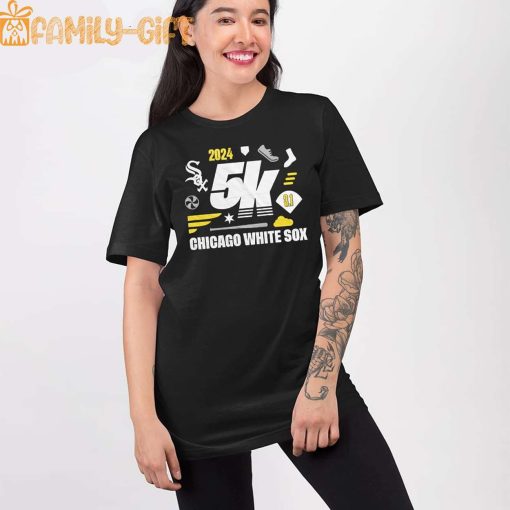 White Sox 5K Shirt Giveaway 2024 – Chicago White Sox Run Event Tee, 5K Race Apparel