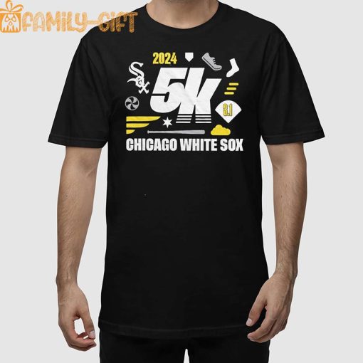 White Sox 5K Shirt Giveaway 2024 – Chicago White Sox Run Event Tee, 5K Race Apparel