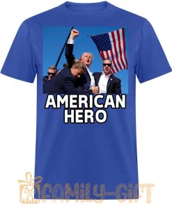 American Hero Trump Assassination Attempt T Shirt Bold Political Statement Tee 1