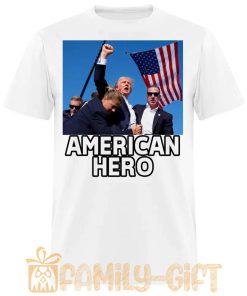 American Hero Trump Assassination Attempt T Shirt Bold Political Statement Tee 2