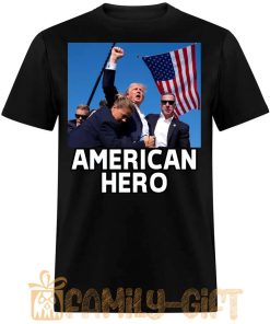 American Hero Trump Assassination Attempt T-Shirt – Bold Political Statement Tee