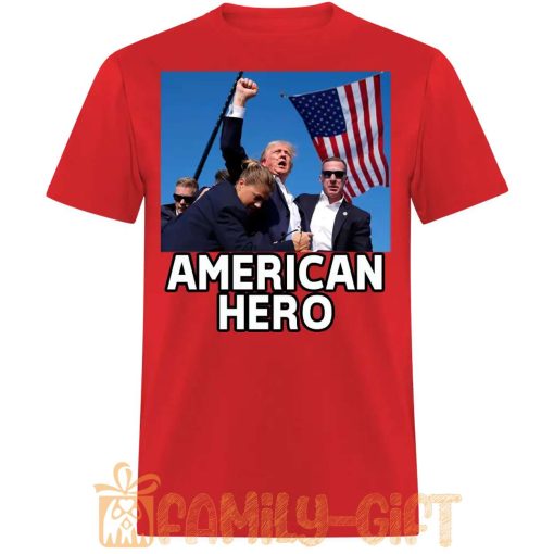 American Hero Trump Assassination Attempt T-Shirt – Bold Political Statement Tee