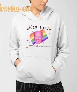 Biden Is Out Pride T Shirt Funny Political LGBTQ+ Parody Tee 2