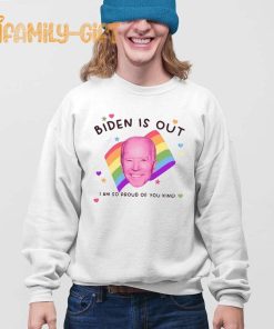 Biden Is Out Pride T Shirt Funny Political LGBTQ+ Parody Tee 3