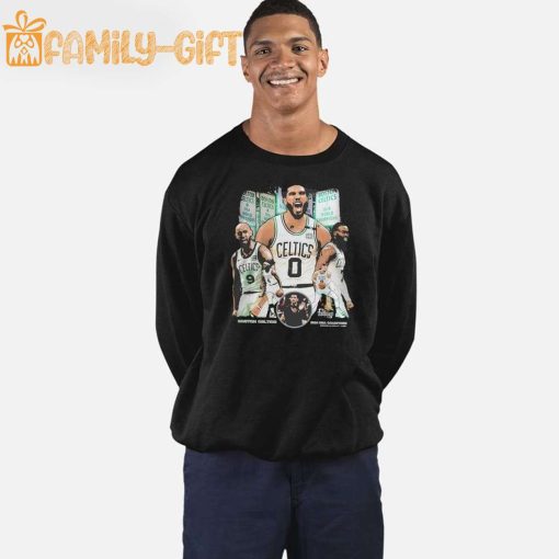 Celtics 2024 Champions Jayson Tatum Wearing Shirt – Celtics Championship Apparel