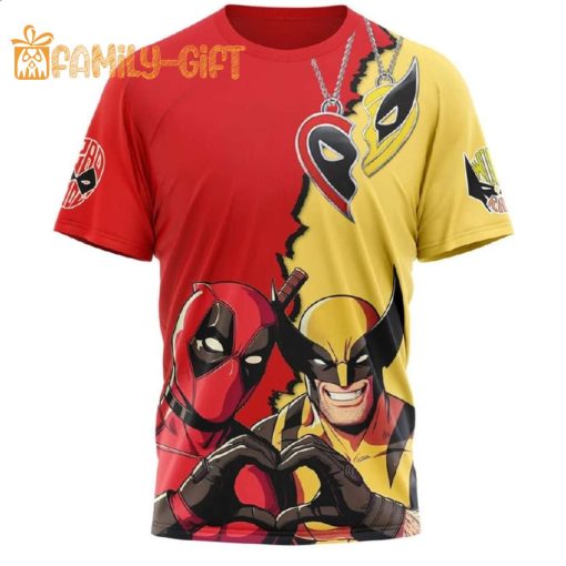 Deadpool Wolverine Kiss Me Like You Miss Me T-Shirt – Comic Book Tee