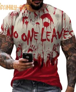 Halloween T Shirt No One Leaves Shirt 1