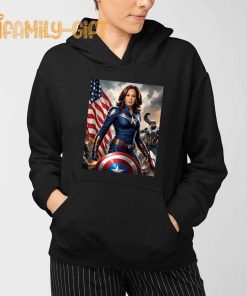 Kamala Harris Captain America Parody T Shirt Funny Political Superhero Tee 2