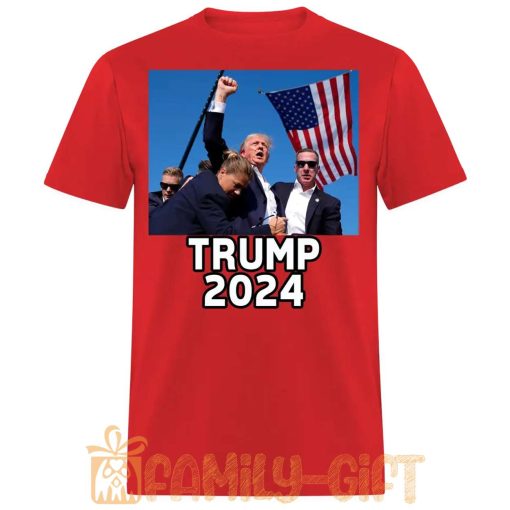 Trump 2024 Assassination Attempt T-Shirt – Bold Political Statement Tee