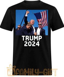 Trump 2024 Assassination Attempt T-Shirt – Bold Political Statement Tee