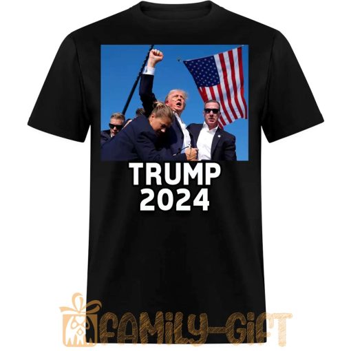 Trump 2024 Assassination Attempt T-Shirt – Bold Political Statement Tee