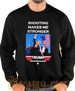 Trump 2024 Shooting Makes Me Stronger T Shirt Bold Political Statement Tee 2