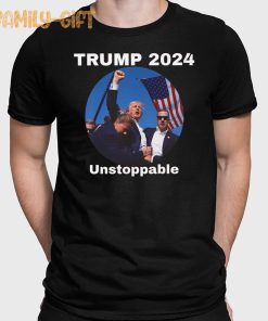 Trump 2024 Unstoppable T Shirt Bold Assassination Attempt Political Apparel