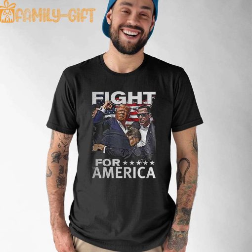 Trump FIGHT FOR AMERICA Political Campaign Shirt