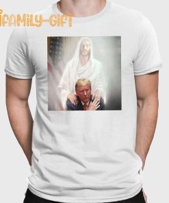 Trump Praying With Jesus T Shirt Inspirational Christian Apparel