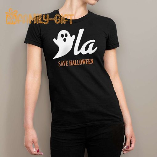 Ghostly La Save Halloween Shirt – Spooky & Fun Halloween Tee