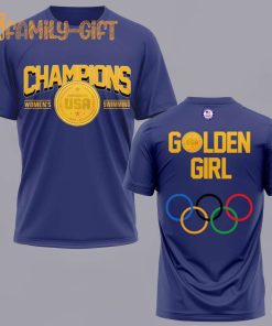 Katie Ledecky Olympic Paris 2024 Golden Girl Shirt – USA Swimming Champion