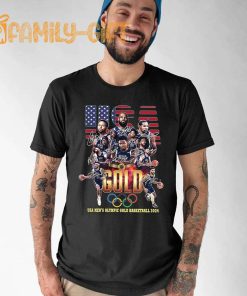 USA Men's Basketball Team 2024 Olympic Gold Medal Winners T Shirt