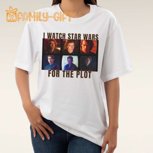 Anakin Skywalker Plot T-Shirt – Hayden Christensen Star Wars Lover Tee – Return of the Sith Jedi Shirt