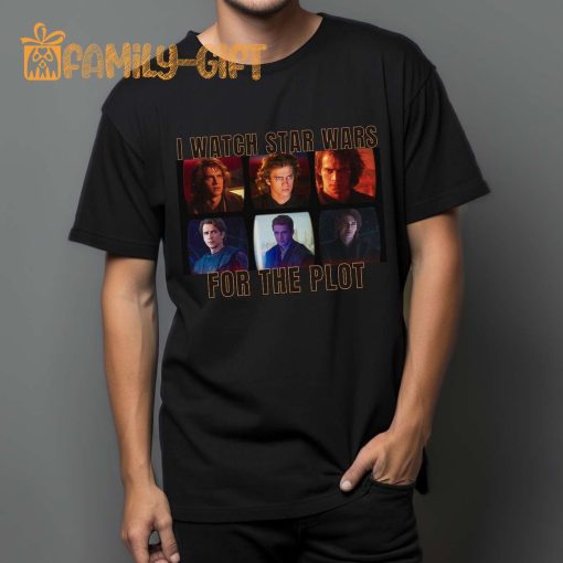 Anakin Skywalker Plot T-Shirt – Hayden Christensen Star Wars Lover Tee – Return of the Sith Jedi Shirt