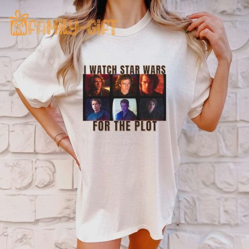 Anakin Skywalker Plot T-Shirt – Hayden Christensen Star Wars Lover Tee – Return of the Sith Jedi Shirt