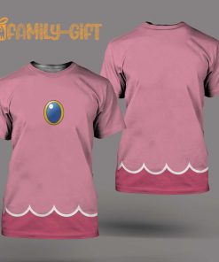 Peach Time Halloween Cosplay Shirt – Unique 3D Family Group Costume T-Shirt for Halloween Parties