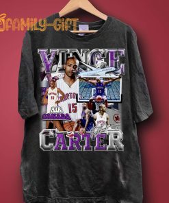 Vintage 90s Vince Carter Graphic T Shirt – Retro Unisex Basketball Tee for Fans 1