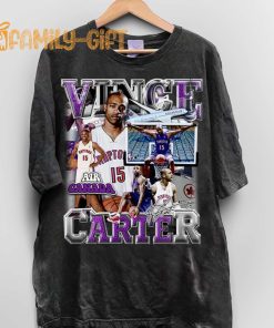 Vintage 90s Vince Carter Graphic T Shirt – Retro Unisex Basketball Tee for Fans