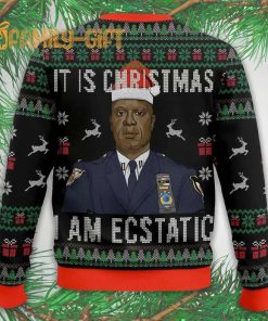 Brooklyn 99 Captain Holt It Is Christmas ugly Christmas sweater Fun Holiday Sweater for Fans 1