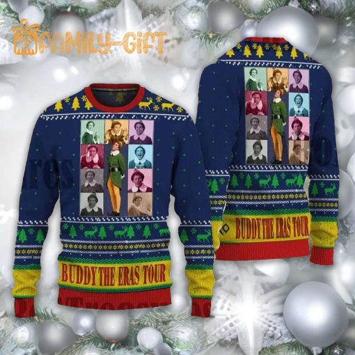 Buddy Eras Tour Ugly Christmas Sweater – Festive Retro Holiday Sweater