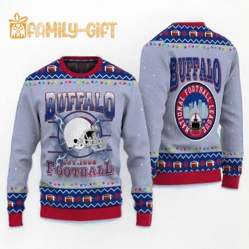 Buffalo Bills 1960 NFL Ugly Christmas Sweater – Football Christmas Sweater for Bills Fans