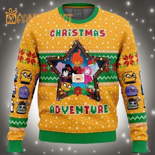 Christmas Adventure Time Ugly Christmas Sweater – Fun Holiday Sweater for Adventure Fans