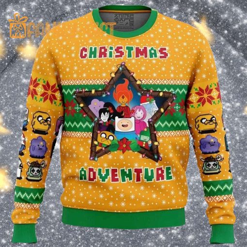 Christmas Adventure Time Ugly Christmas Sweater – Fun Holiday Sweater for Adventure Fans