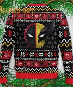 Deadpool X Wolverine Ugly Christmas Sweater Funny Marvel Holiday Jumper 1