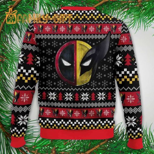 Deadpool X Wolverine Ugly Christmas Sweater – Funny Marvel Holiday Jumper