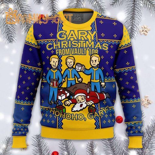 Fallout Gary Vault 108 Ugly Christmas Sweater – Post-Apocalyptic Holiday Fun