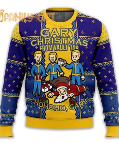 Fallout Gary Vault 108 Ugly Christmas Sweater Post Apocalyptic Holiday Fun 2