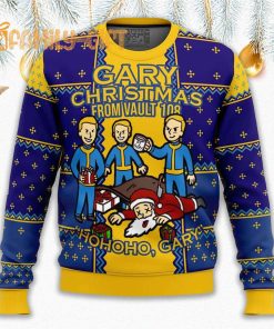 Fallout Gary Vault 108 Ugly Christmas Sweater Post Apocalyptic Holiday Fun