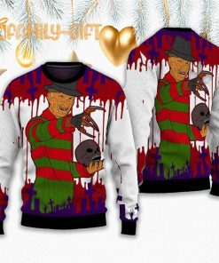 Freddy Krueger Horror Movie Ugly Christmas Sweater A Nightmare On Elm Street 1