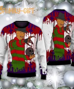 Freddy Krueger Horror Movie Ugly Christmas Sweater A Nightmare On Elm Street 2