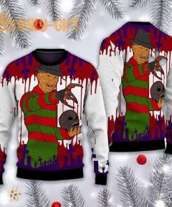 Freddy Krueger Horror Movie Ugly Christmas Sweater A Nightmare On Elm Street