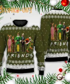 Funny Christmas Movie Friends Ugly Christmas Sweater Holiday Characters Sweater 1